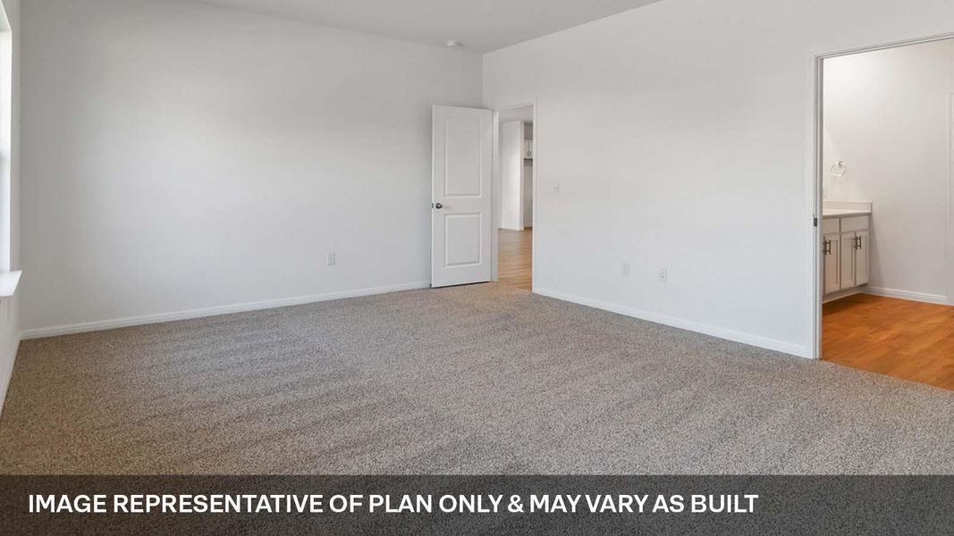 Spacious, unfurnished interior of a new home in Bar W Ranch, Leander (Image 11).