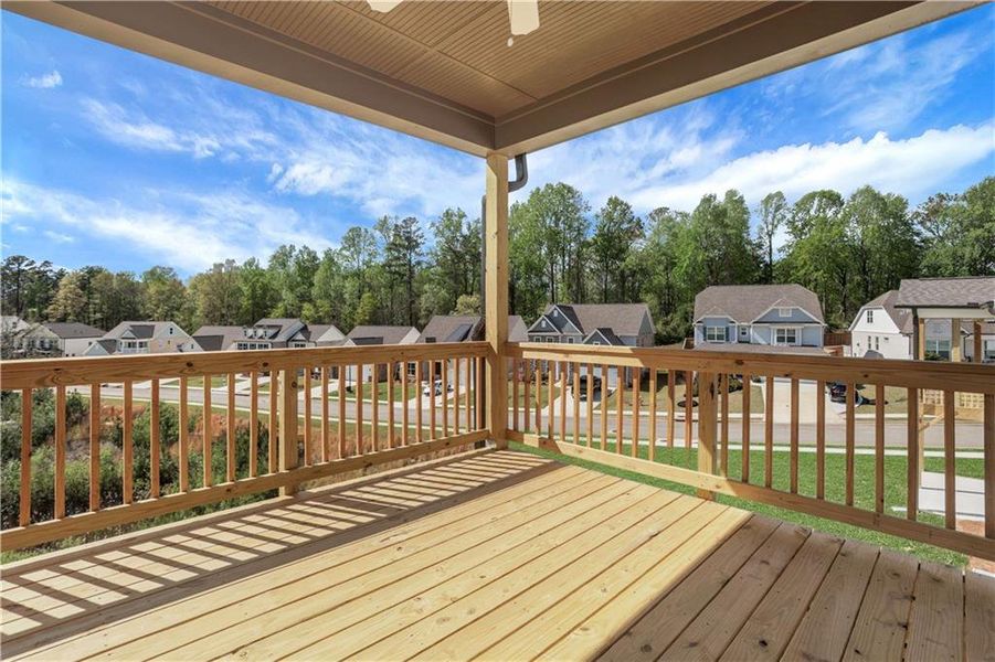 Exterior details and patio area of a home in Cambridge, Flowery Branch (Image 2).