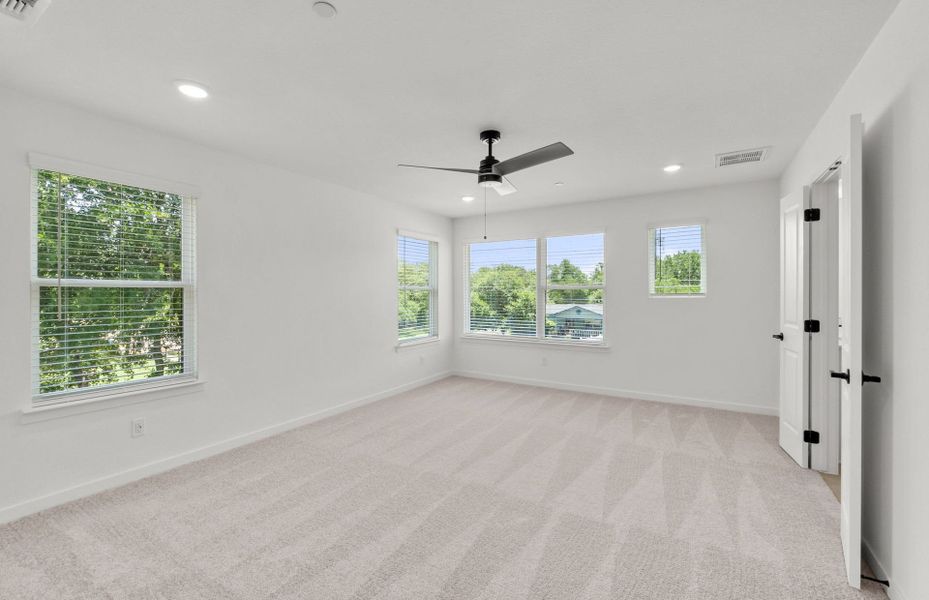 Spacious, unfurnished interior of a new home in Monarch on Main, Round Rock (Image 22). Spacious, unfurnished interior of a new home in Monarch on Main, Round Rock (Image 22).