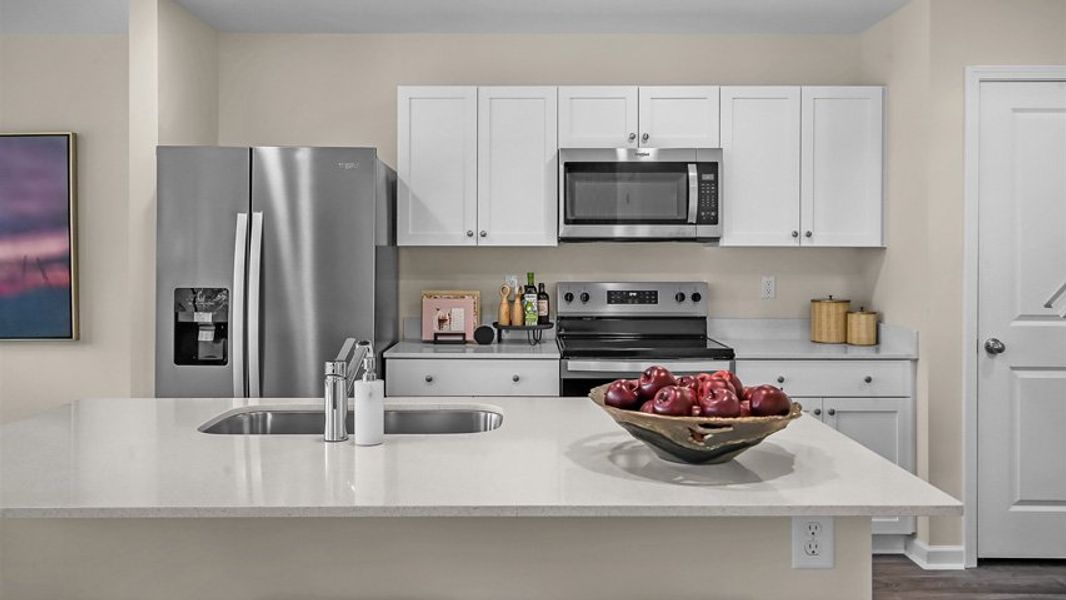 Furnished interior view inside a new home in North Village Townes, Greensboro (Image 10).