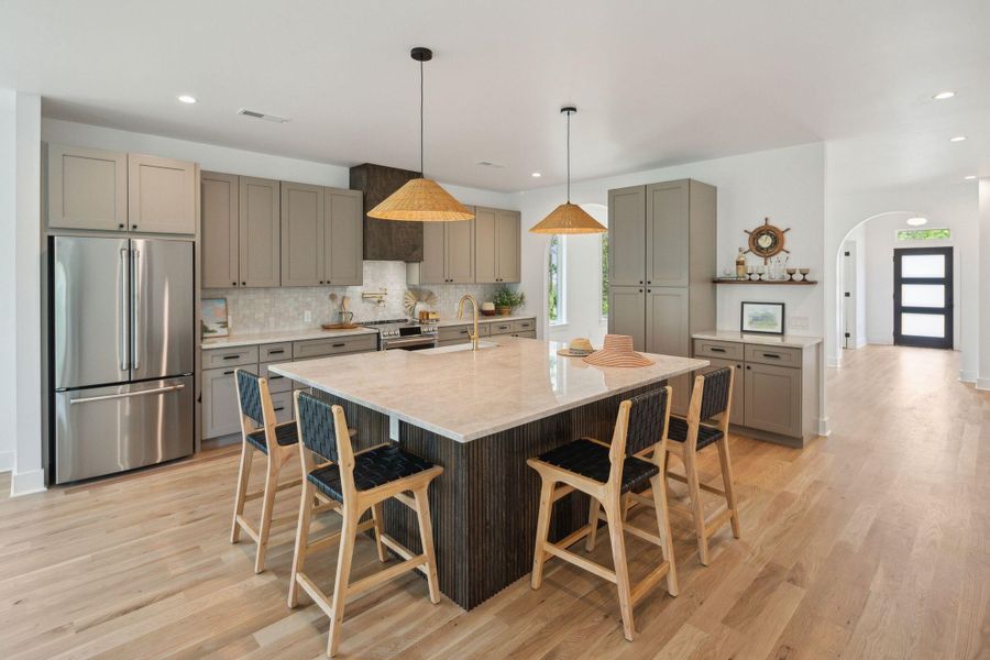 Furnished interior view inside a new home in , Folly Beach (Image 12).