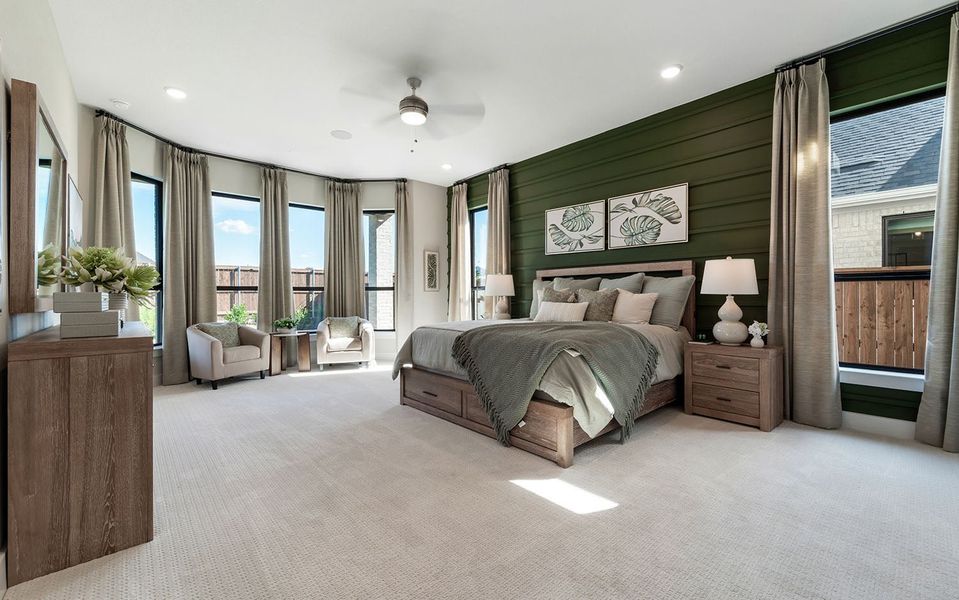 Furnished interior view inside a new home in Marvida, Cypress (Image 17).