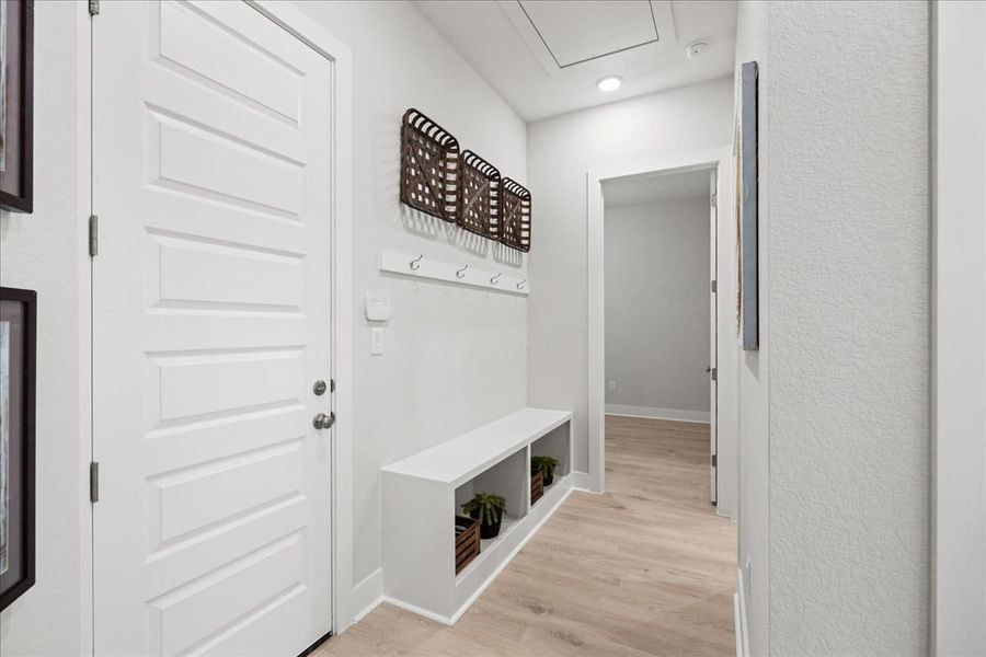 Representative furnished interior of a home built from the Draco by Chesmar Homes in The Grove at Blackhawk, Pflugerville (Image 12).