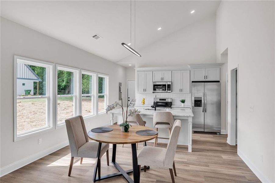 Furnished interior view inside a new home in , Atlanta (Image 11).