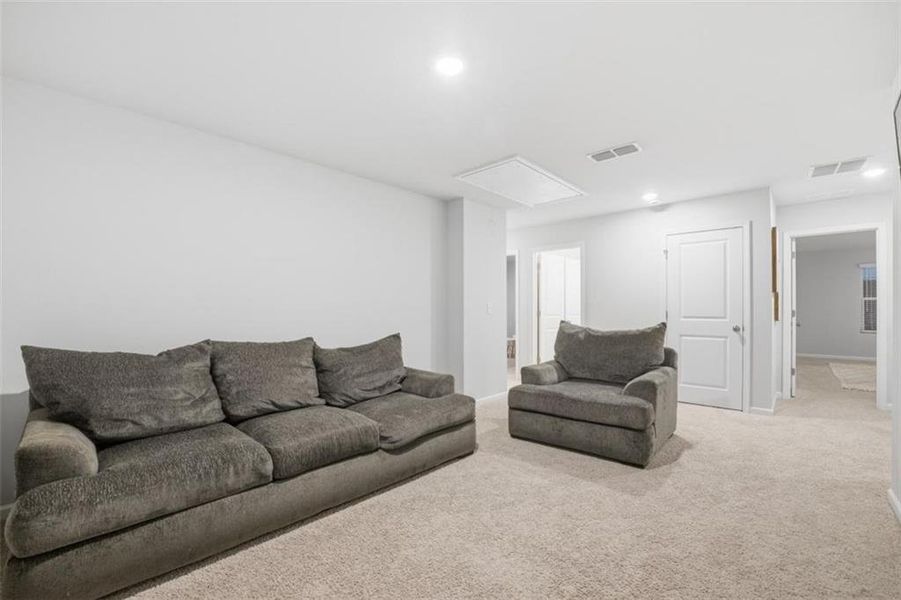 Furnished interior view inside a new home in Kingsley Creek, Lithonia (Image 18). Furnished interior view inside a new home in Kingsley Creek, Lithonia (Image 18).