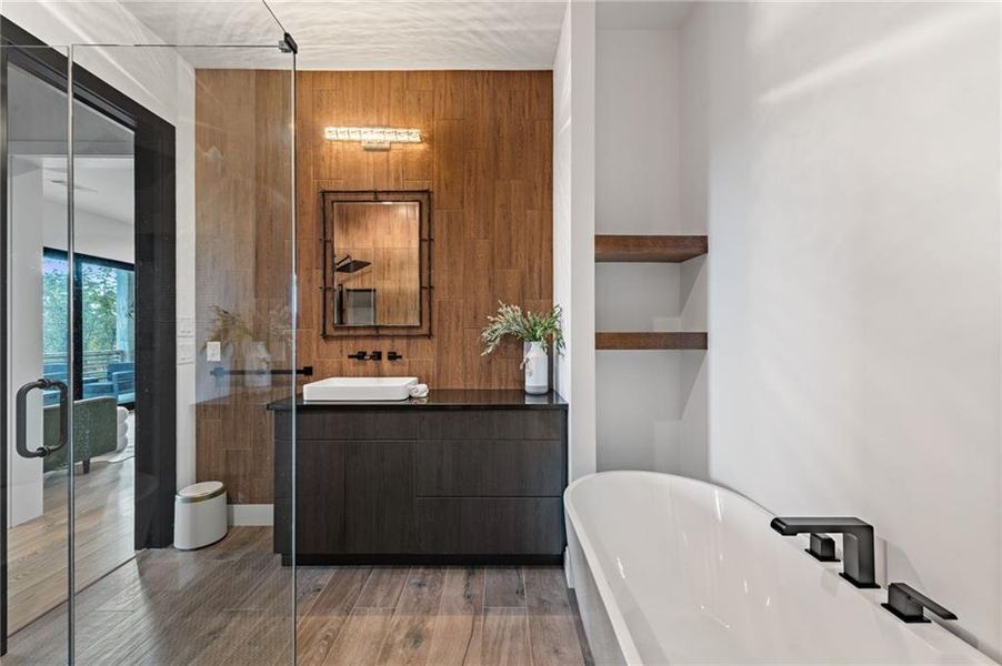 Furnished interior view inside a new home in , Ellijay (Image 36).