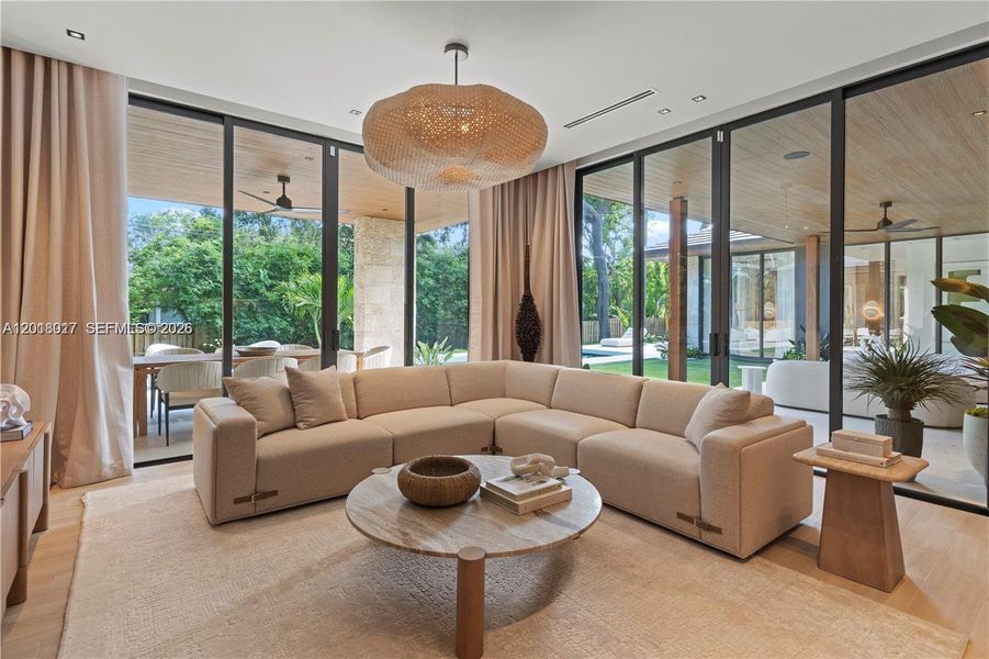Furnished interior view inside a new home in , Miami (Image 15).