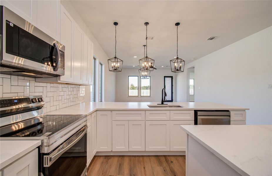 Furnished interior view inside a new home in , Cleveland (Image 10).