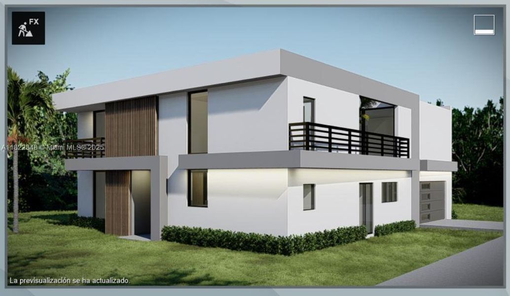 Exterior rendering of this home design in , Fort Lauderdale, FL (Image 3).