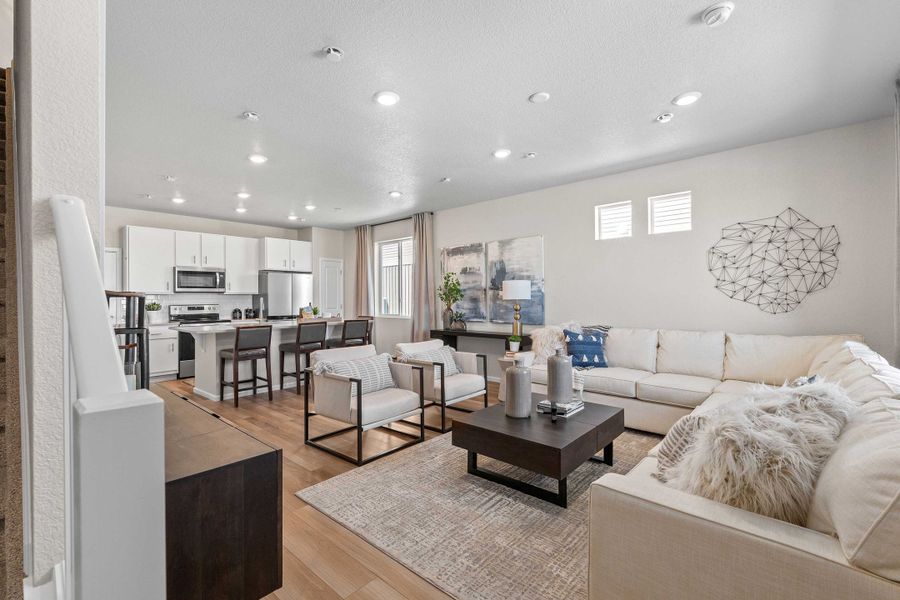 Furnished interior view inside a new home in Green Valley Ranch, Aurora (Image 9).
