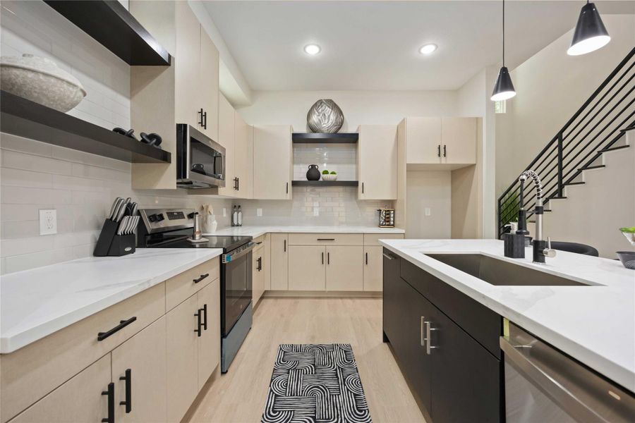 Furnished interior view inside a new home in , Houston (Image 16).