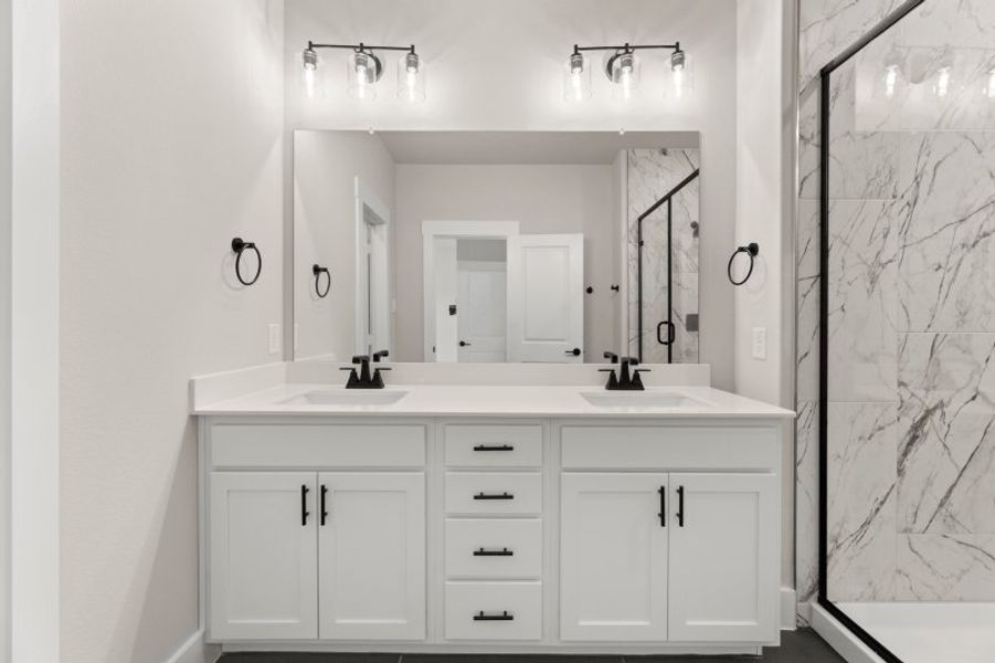 Furnished interior view inside a new home in Chelsea Commons, Allen (Image 6).