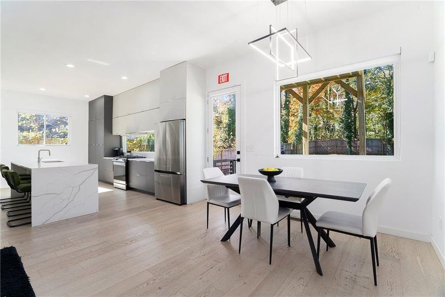 Furnished interior view inside a new home in , Atlanta (Image 25).