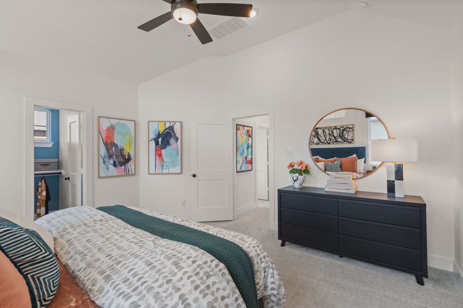 Representative furnished interior of a home built from the Dillon by Chesmar Homes in Elyson Courtyard Collection, Katy (Image 10).