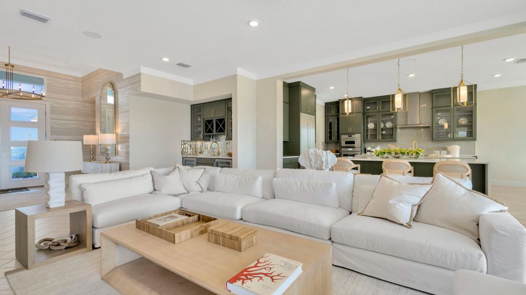 The Living Room of another Grand Sabal Model which is available at Serengeti.