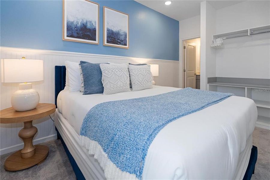 Furnished interior view inside a new home in , Orlando (Image 32).