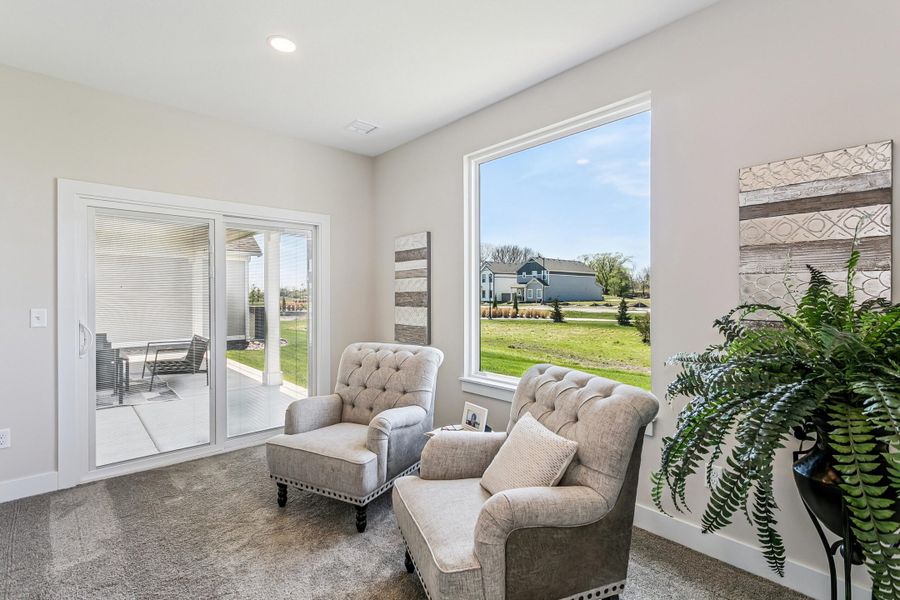 Furnished interior view inside a new home in The Courtyards at The Heritage, Andover (Image 13).