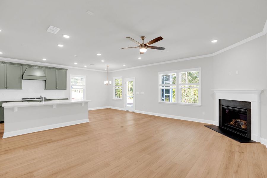 Spacious, unfurnished interior of a new home in Oakleaf Chase, Blythewood (Image 28).