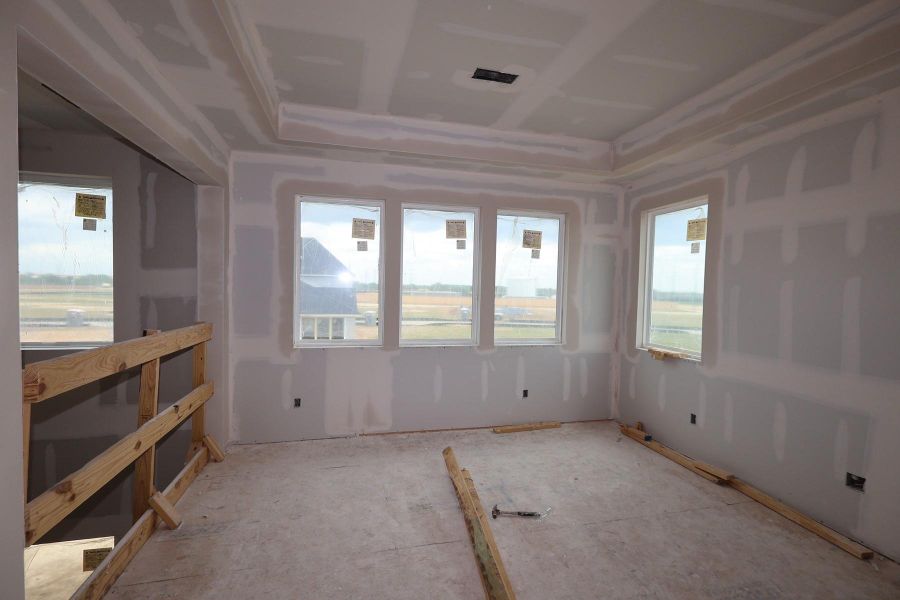 In-progress construction of a new home in Dunham Pointe, Cypress, TX (Image 35).