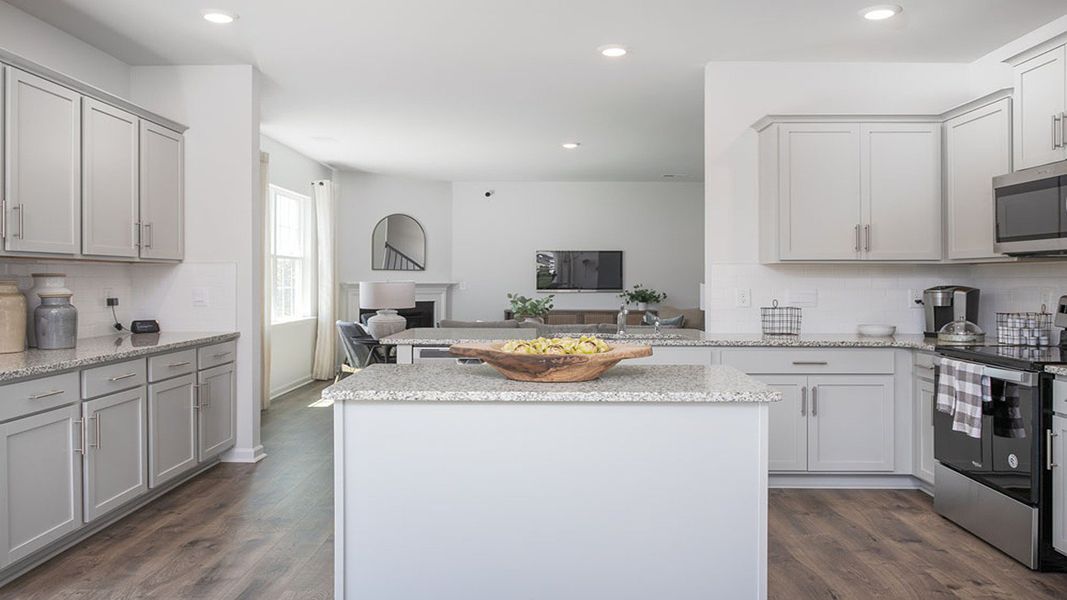 Furnished interior view inside a new home in The Preserve at Kinsley, Jamestown (Image 15). Furnished interior view inside a new home in The Preserve at Kinsley, Jamestown (Image 15).