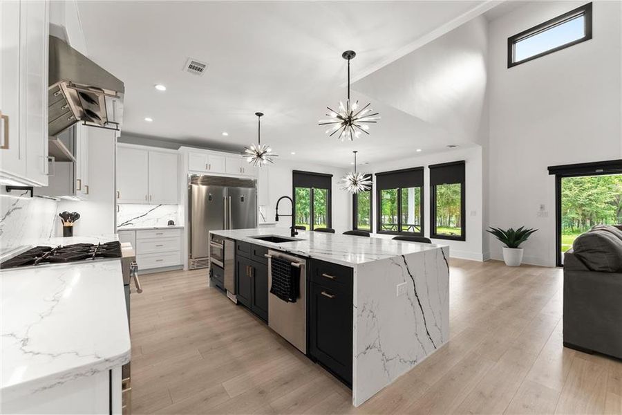 Furnished interior view inside a new home in , Hartwell (Image 45).