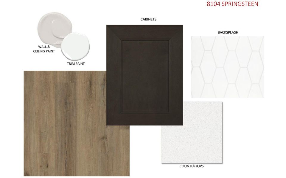 Sample of building materials used in homes in Easton Park, Austin (Image 4).