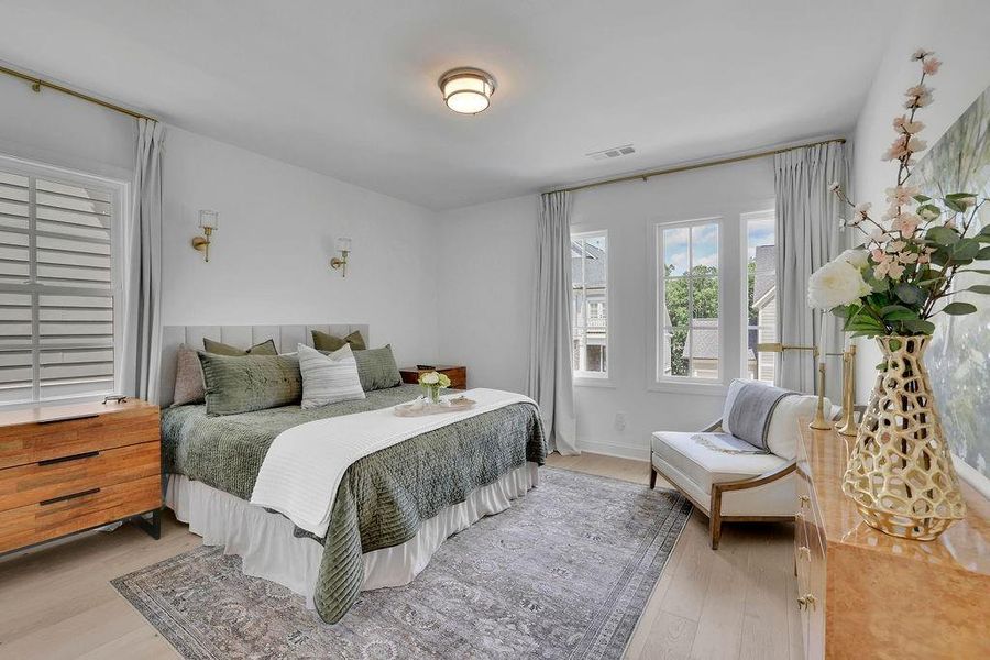 Furnished interior in a model home at Lakeside at River Green in Canton (Image 22).