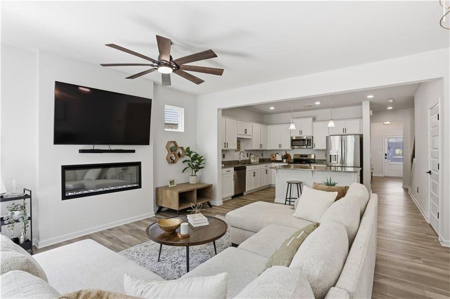 Furnished interior view inside a new home in , Cartersville (Image 5).