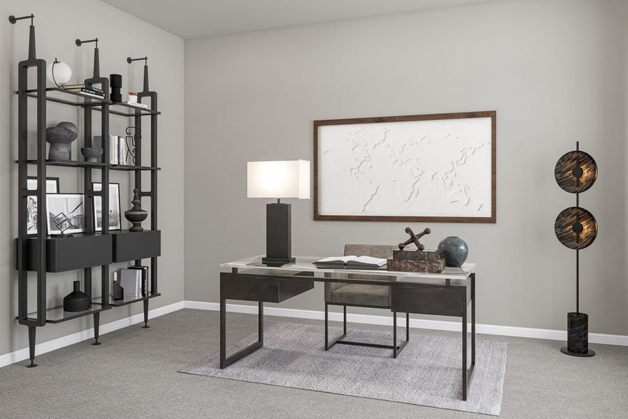 Furnished interior view inside a new home in Capitol Collection at Lariat, Liberty Hill (Image 5). Furnished interior view inside a new home in Capitol Collection at Lariat, Liberty Hill (Image 5).