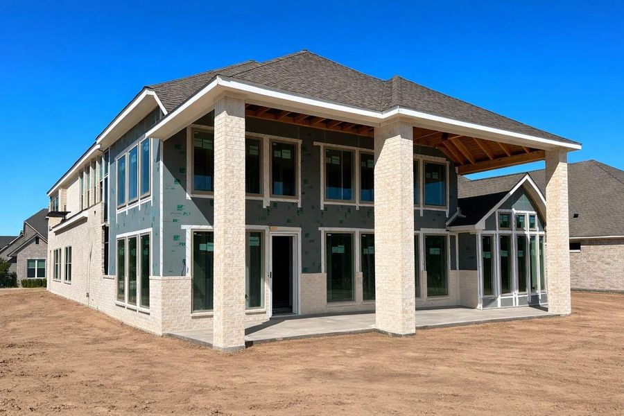 Exterior details and patio area of a home in The Highlands, Porter (Image 3).