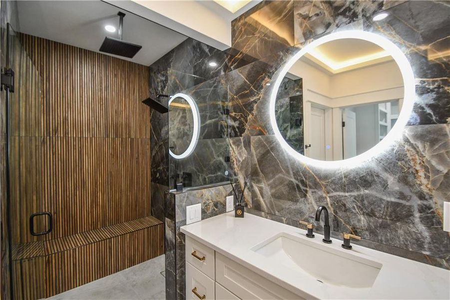 Furnished interior view inside a new home in , Hoschton (Image 34).