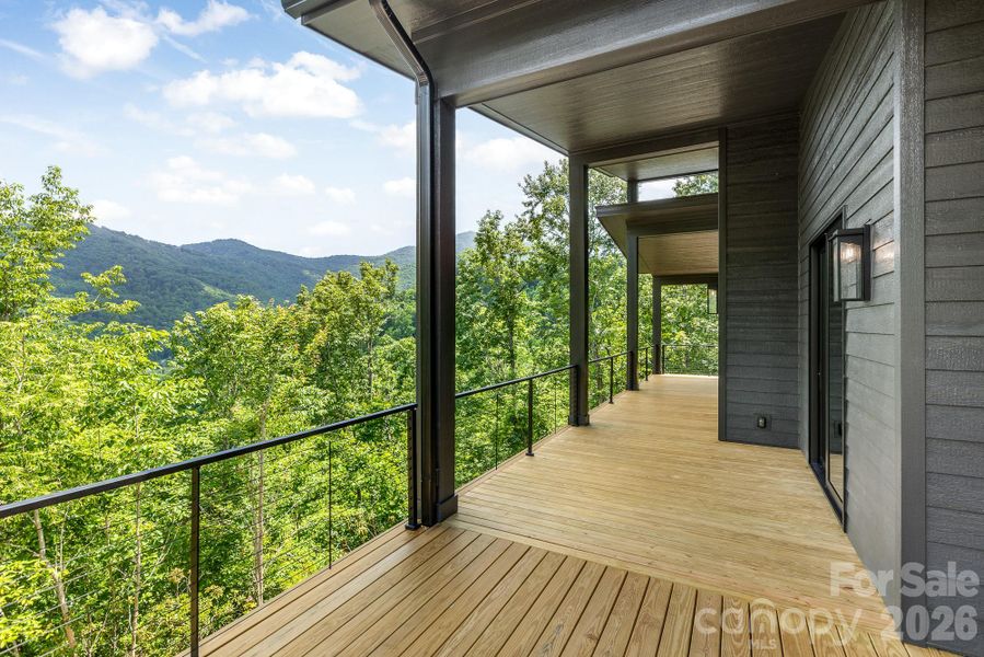 Exterior details and patio area of a home in , Waynesville (Image 27).