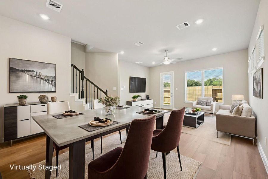 Furnished interior view inside a new home in Kemah Crossing - Luxe Series, Kemah (Image 17). Furnished interior view inside a new home in Kemah Crossing - Luxe Series, Kemah (Image 17).