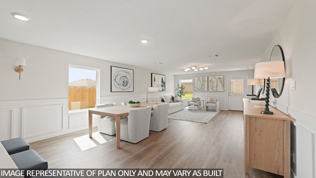 Furnished interior view inside a new home in The Canopies, Splendora (Image 9).