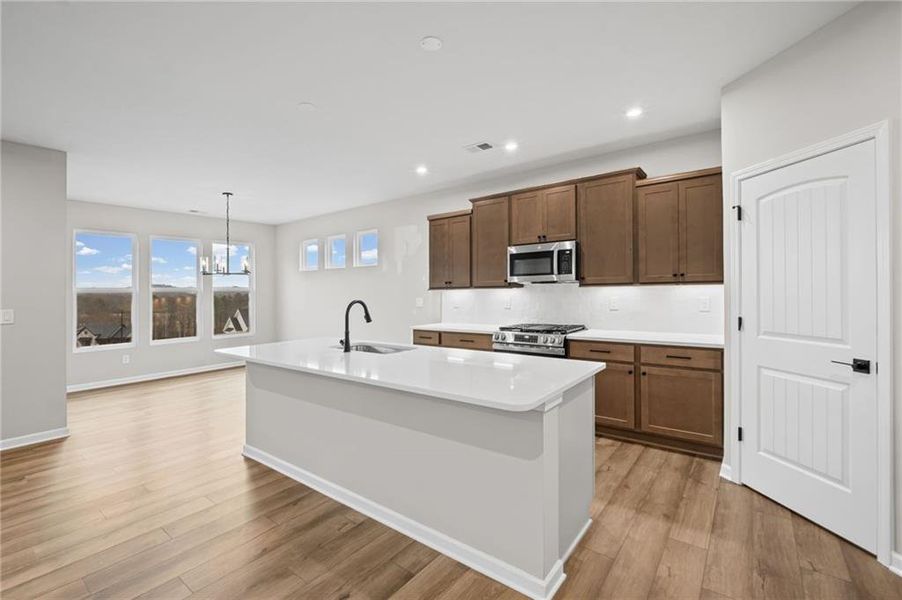 Furnished interior view inside a new home in Easton Park, Dallas (Image 8). Furnished interior view inside a new home in Easton Park, Dallas (Image 8).