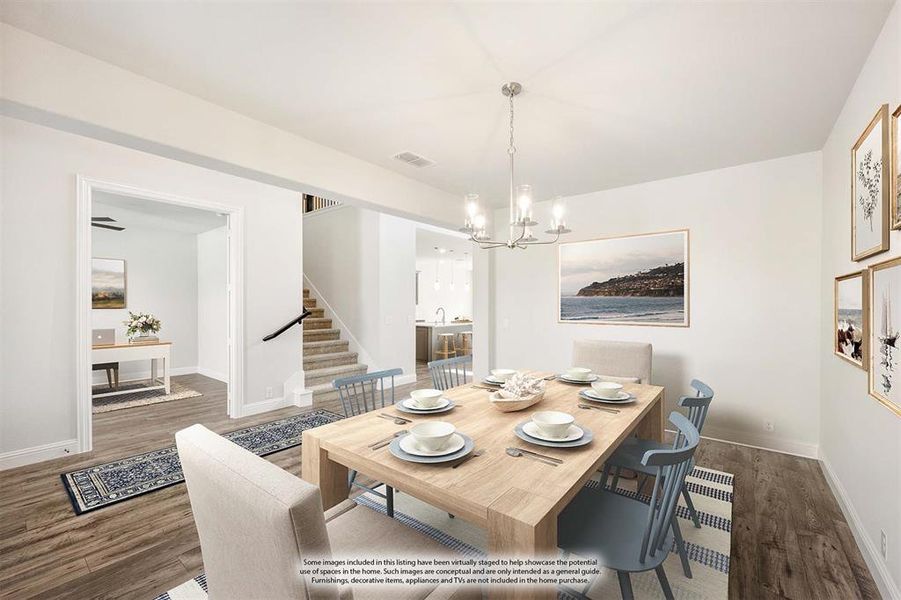 Furnished interior view inside a new home in Ridgepoint, Midlothian (Image 17).