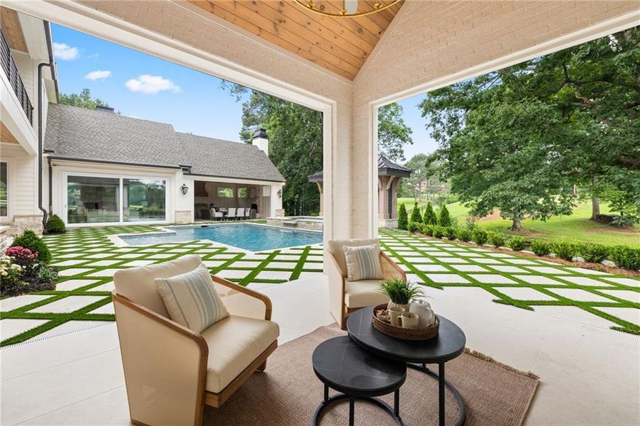 Exterior details and patio area of a home in , Canton (Image 4).