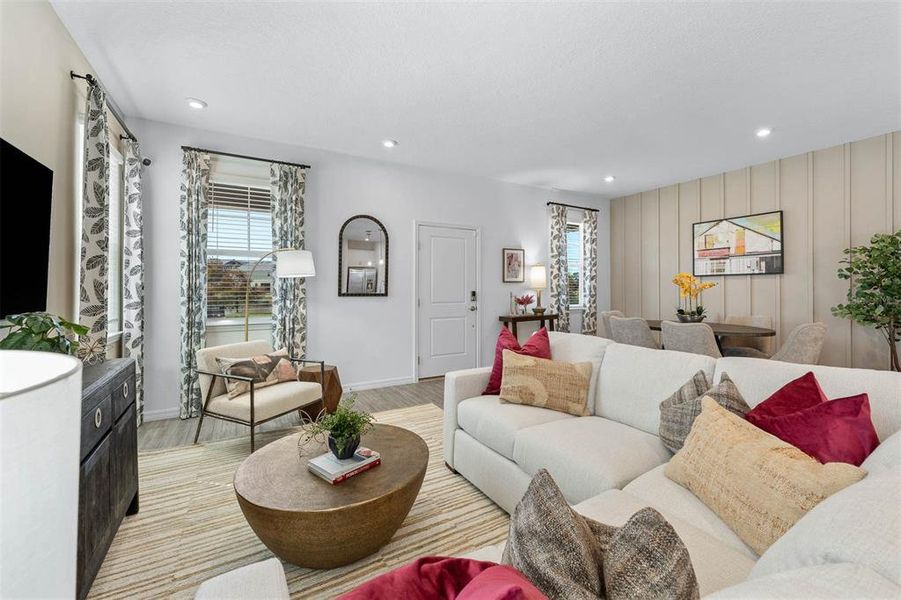 Furnished interior view inside a new home in Spring Walk at the Junction, Debary (Image 25).