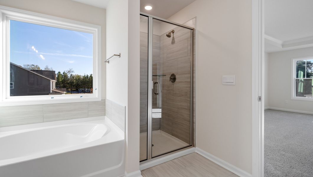 Representative furnished interior of a home built from the LONDON by D.R. Horton in Adams Glen, Greenville (Image 15).