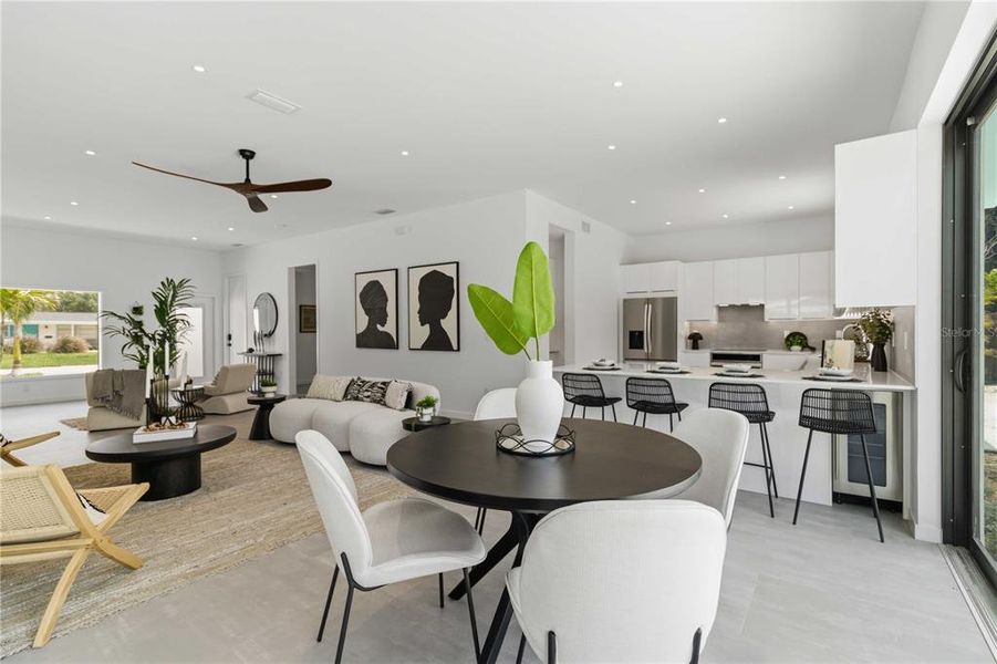 Furnished interior view inside a new home in , Sarasota (Image 13).