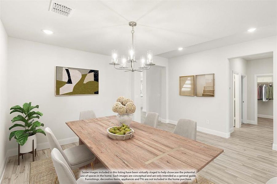 Furnished interior view inside a new home in Sunrise at Garden Valley, Waxahachie (Image 19). Furnished interior view inside a new home in Sunrise at Garden Valley, Waxahachie (Image 19).