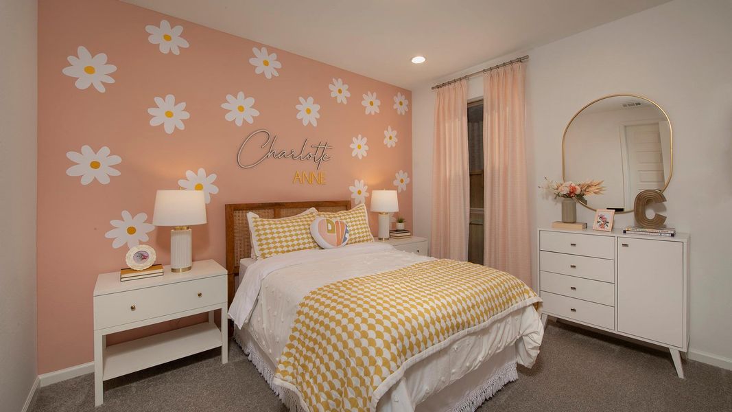 Furnished interior view inside a new home in The Groves 45', Humble (Image 7).