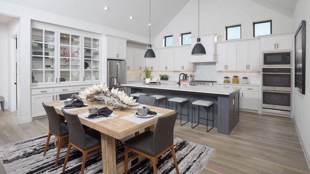 Furnished interior view inside a new home in Parkside on the River West, Georgetown (Image 27).