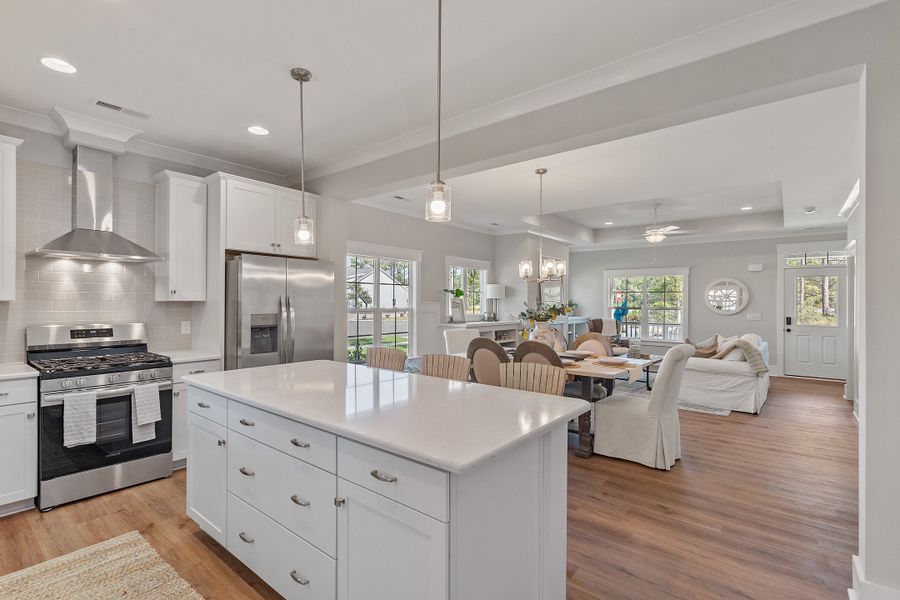 Representative furnished interior of a home built from the Grantville by Bill Clark Homes in The Sanctuary at Sunset Beach, Sunset Beach (Image 13).