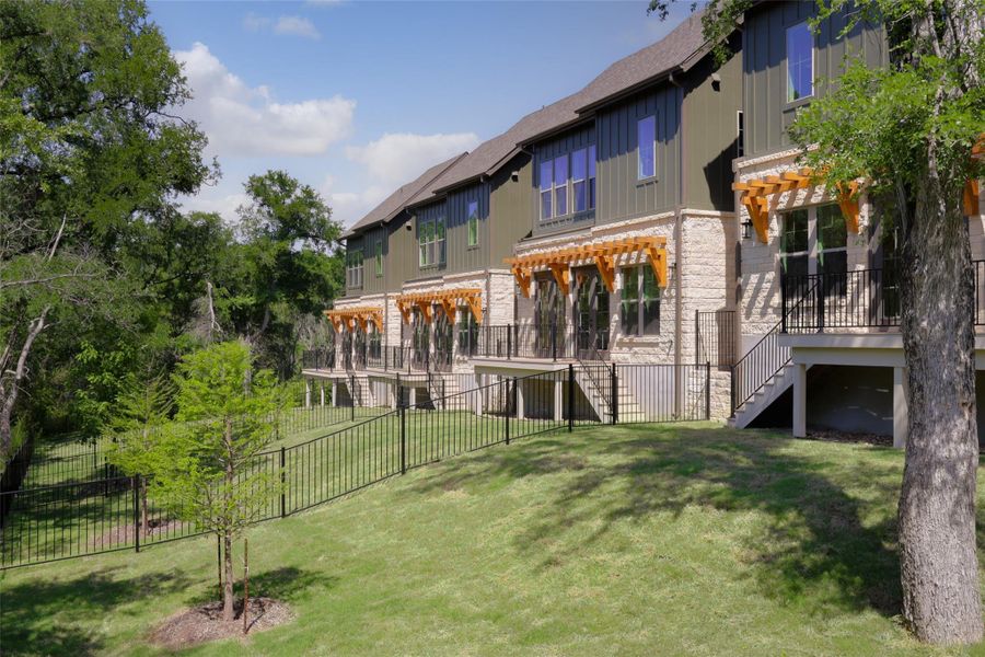 Exterior details and patio area of a home in , Austin (Image 23). Exterior details and patio area of a home in , Austin (Image 23).