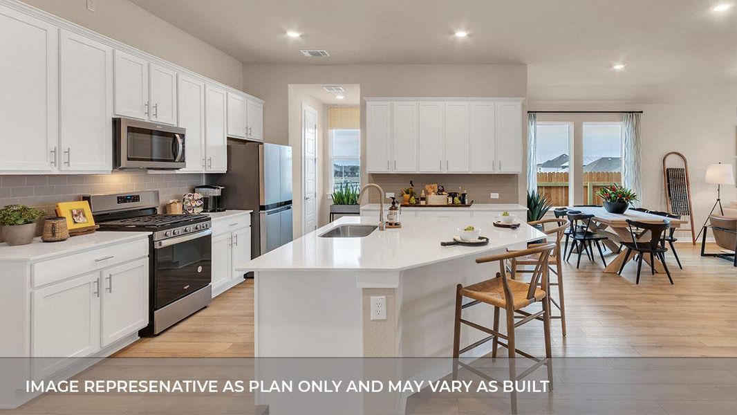 Furnished interior view inside a new home in Rosenbusch Ranch, Leander (Image 11).