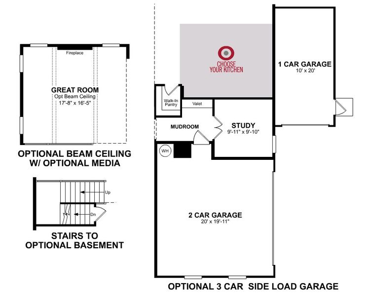 2D floor plan layout for the Tucker II by Beazer Homes in Acacia, Cumming, GA (Image 22). 2D floor plan layout for the Tucker II by Beazer Homes in Acacia, Cumming, GA (Image 22).