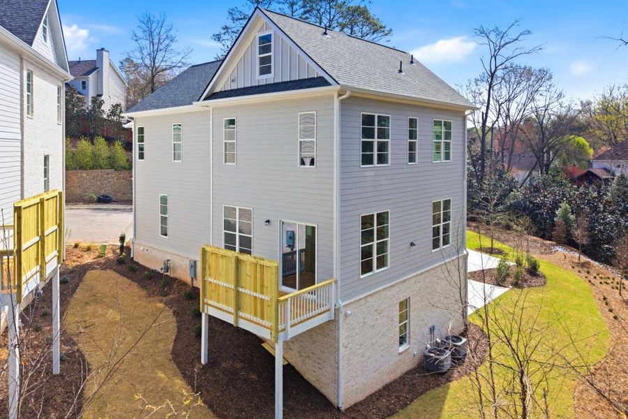 Exterior details and patio area of a home in , Roswell (Image 22).
