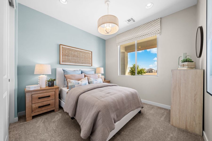 Downstairs Bedroom 5 | Skyline Floorplan | Elara at Moonlight | New Homes in Maricopa, AZ by Landsea Homes