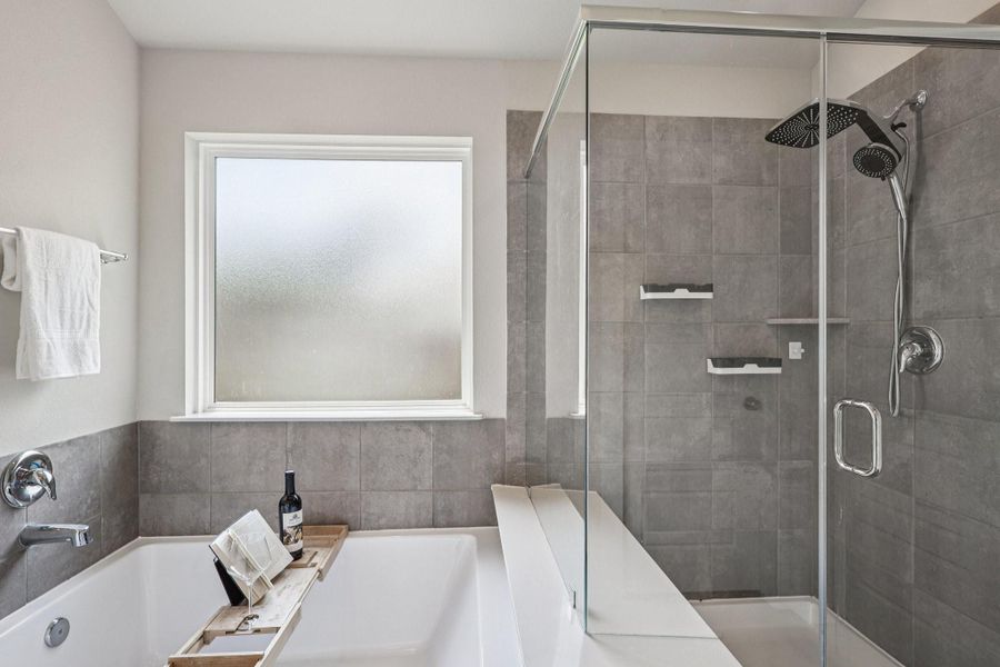 Furnished interior view inside a new home in Sundance Cove - Classic Series, Crosby (Image 18). Furnished interior view inside a new home in Sundance Cove - Classic Series, Crosby (Image 18).